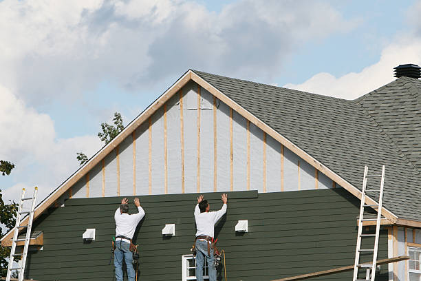 Professional Siding technician working in Roxboro, NC